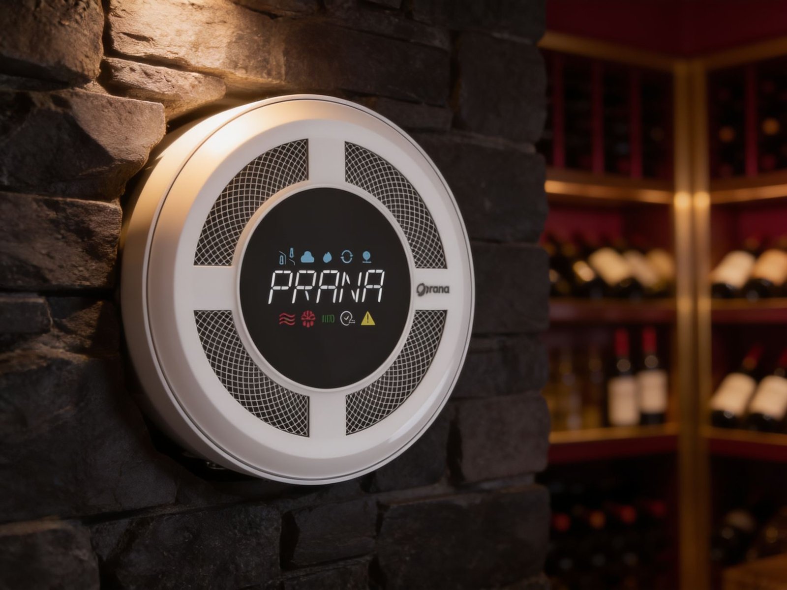 Prana rekuperator, krupni plan kontrolne table